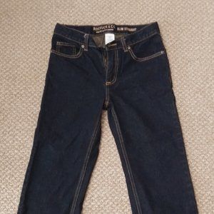 Roebuck & Co Blue Jeans, Slim Straight, Boys Size 10.